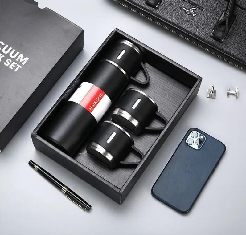 500mL 304 Stainless Steel Vaccum Set Flask – 6 Hours Hot & 6 Hours Cold